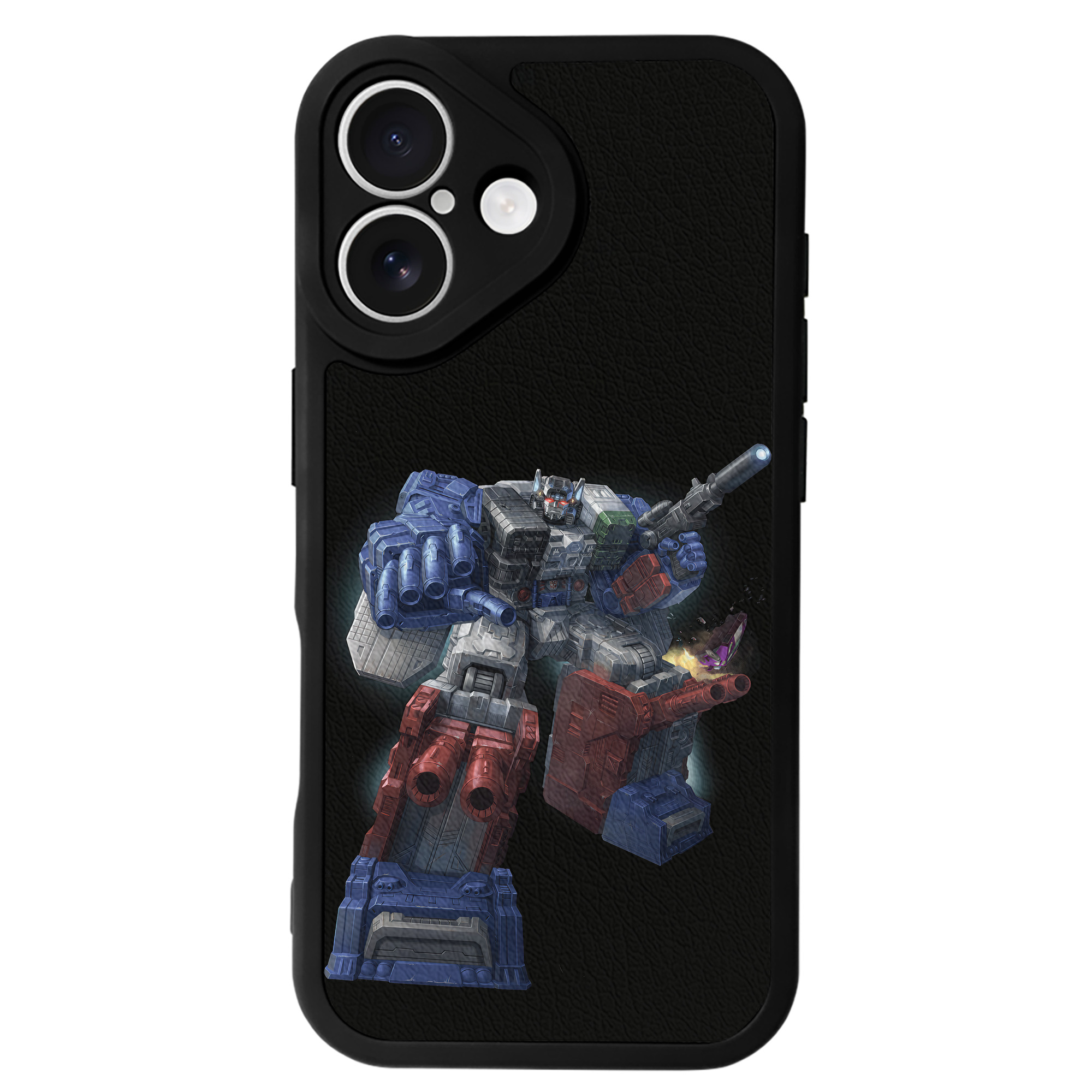 （画像用） Transformers トランスフォーマー 【iPhone 16シリーズ対応】シリコンスマホケース（レザー調） 材質：シリコン